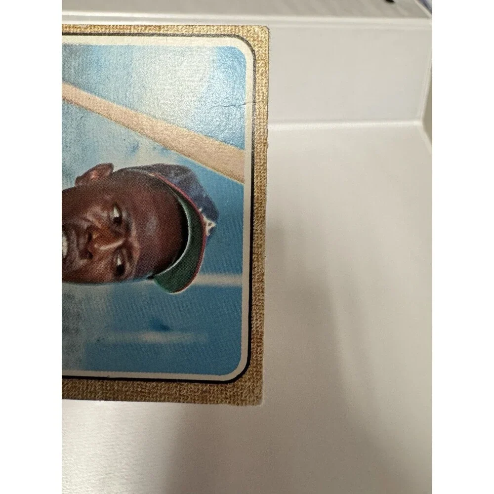 68 Topps Vintage A Legend Hank Aaron #110 Clean Weak Corners HOF Atlanta Braves
